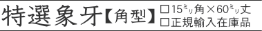 特選象牙15o×60o丈 正規輸入在庫品